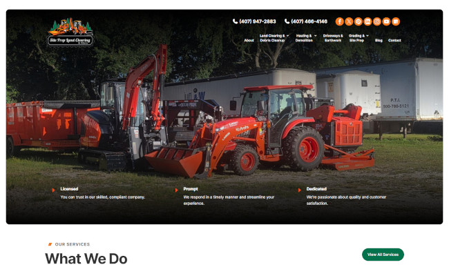 Site Prep Land Clearing